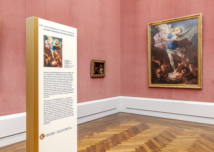 Gemäldegalerie - Giordano: Der Heilige Michael - Stele 125 Jahre KFMV
