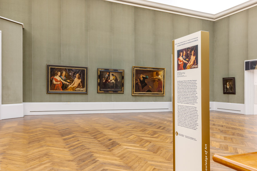 Gemäldegalerie - Stom: Abraham, Sarah und Hagar - Stele 125 Jahre KFMV
