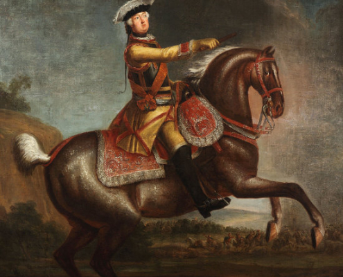 KFMV Gottfried Hempel Reiterbildnis August Wilhelm 1755