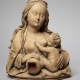 KFMV Berlin: Maria Lactans, Büste der stillenden Muttergottes (Maria Lactans) aus Ulm, entstanden um 1510/20. Berliner Skulpturensammlung.