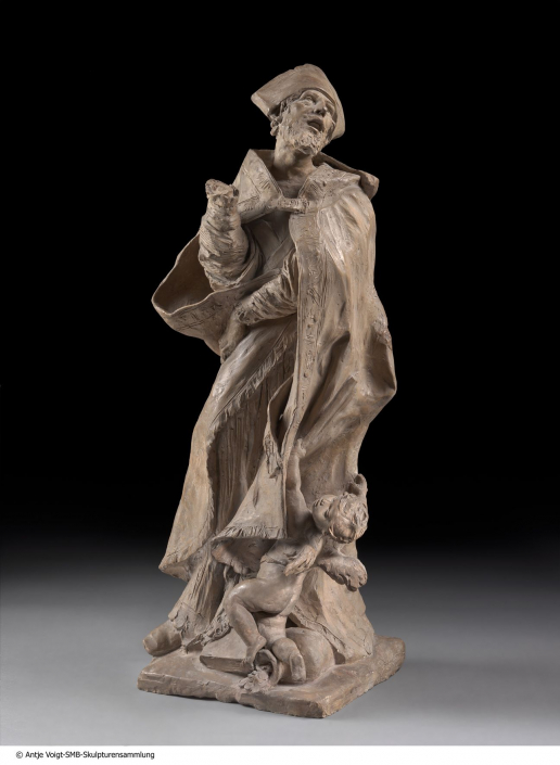 Puget - Modell Statue des Heiligen Alessandro Sauli